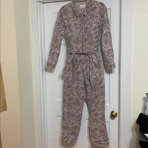 Anthropologie Paisley Utility Jumpsuit, size M